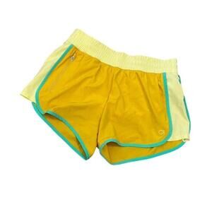 GAP Body Yellow Elastic Waist Short Athletic Swim Gym Short S